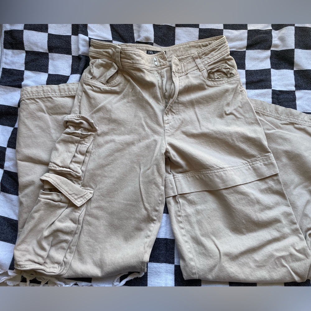 Zara Womens Cargo Pants